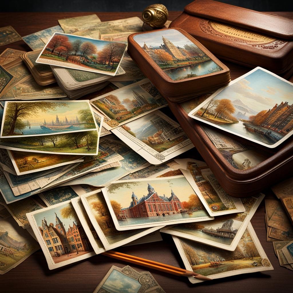 Collecting postcards AI Generated Artwork NightCafe Creator