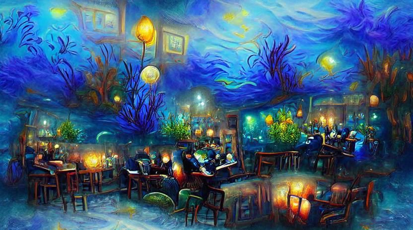 Night Cafe (Underwater 1)