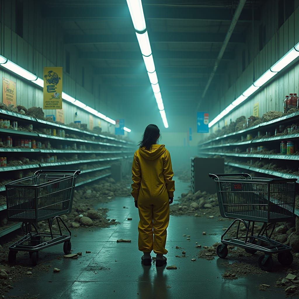 surviving the end of the world in a Wal*Mart grocery store, ...