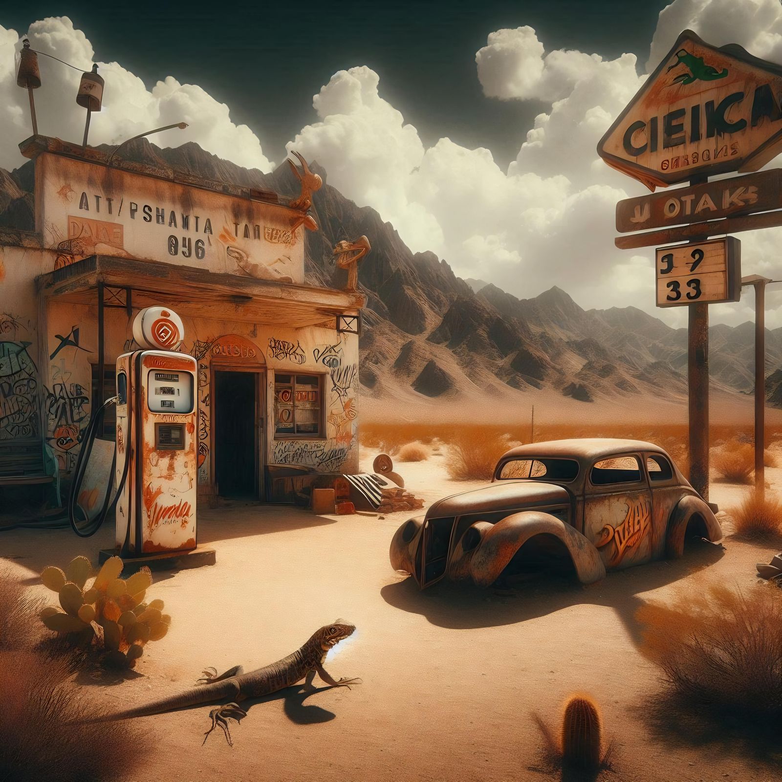 Abandoned Gas Station  by @Eric