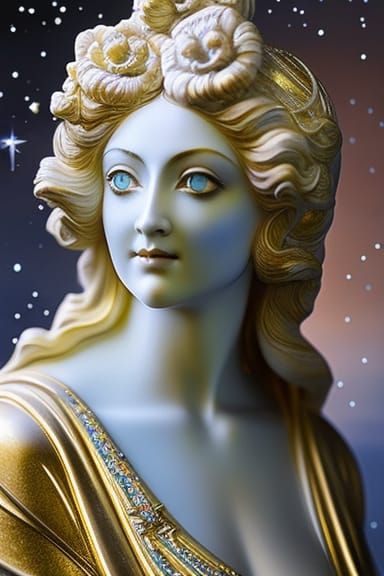 Moon Goddess Statue - AI Generated Artwork - NightCafe Creator