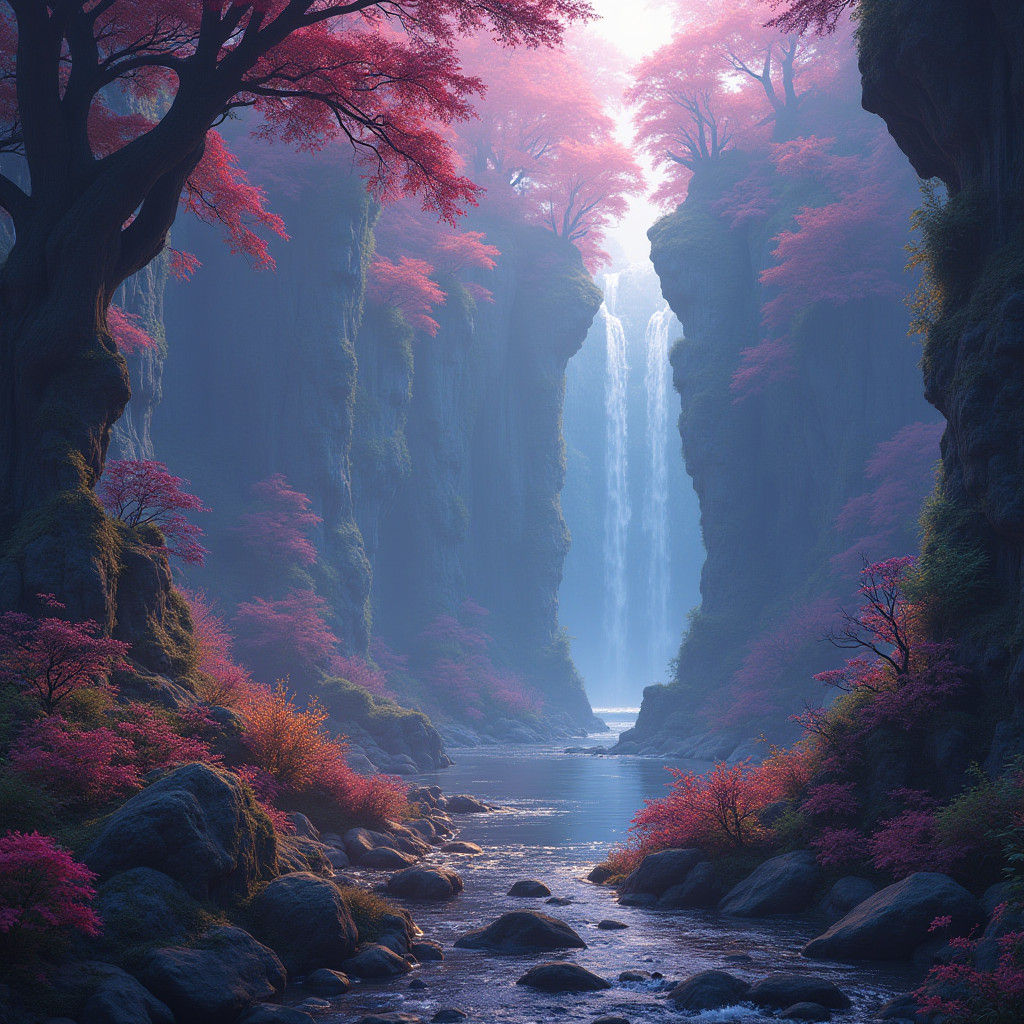 Mystical Realm in Detailed Matte Painting