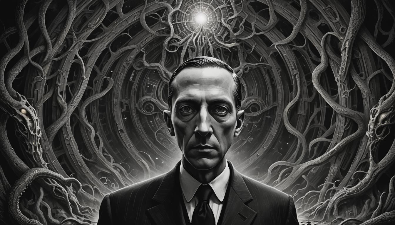 Lovecraft Portrait - AI Generated Artwork - NightCafe Creator