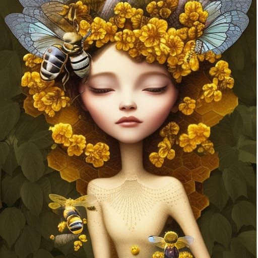 Bee-U-tiful - AI Generated Artwork - NightCafe Creator