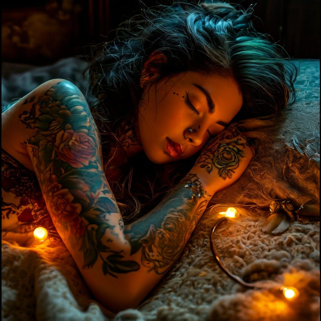 Tattooed girl