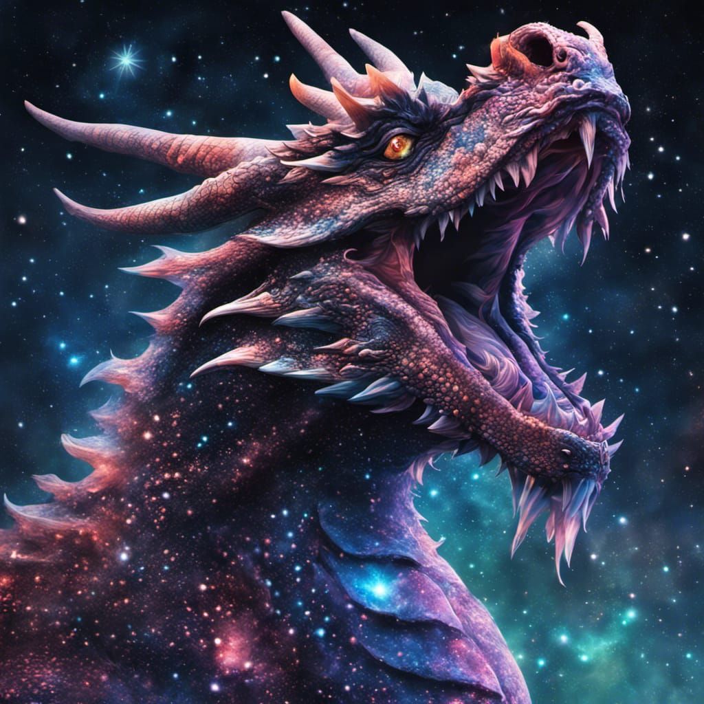 Starry Dragon - AI Generated Artwork - NightCafe Creator