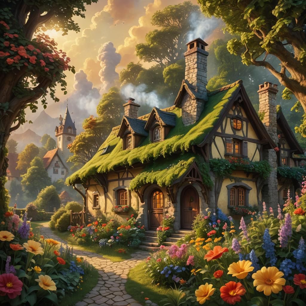 Old German cottage that is very cozy and warm with charming ...