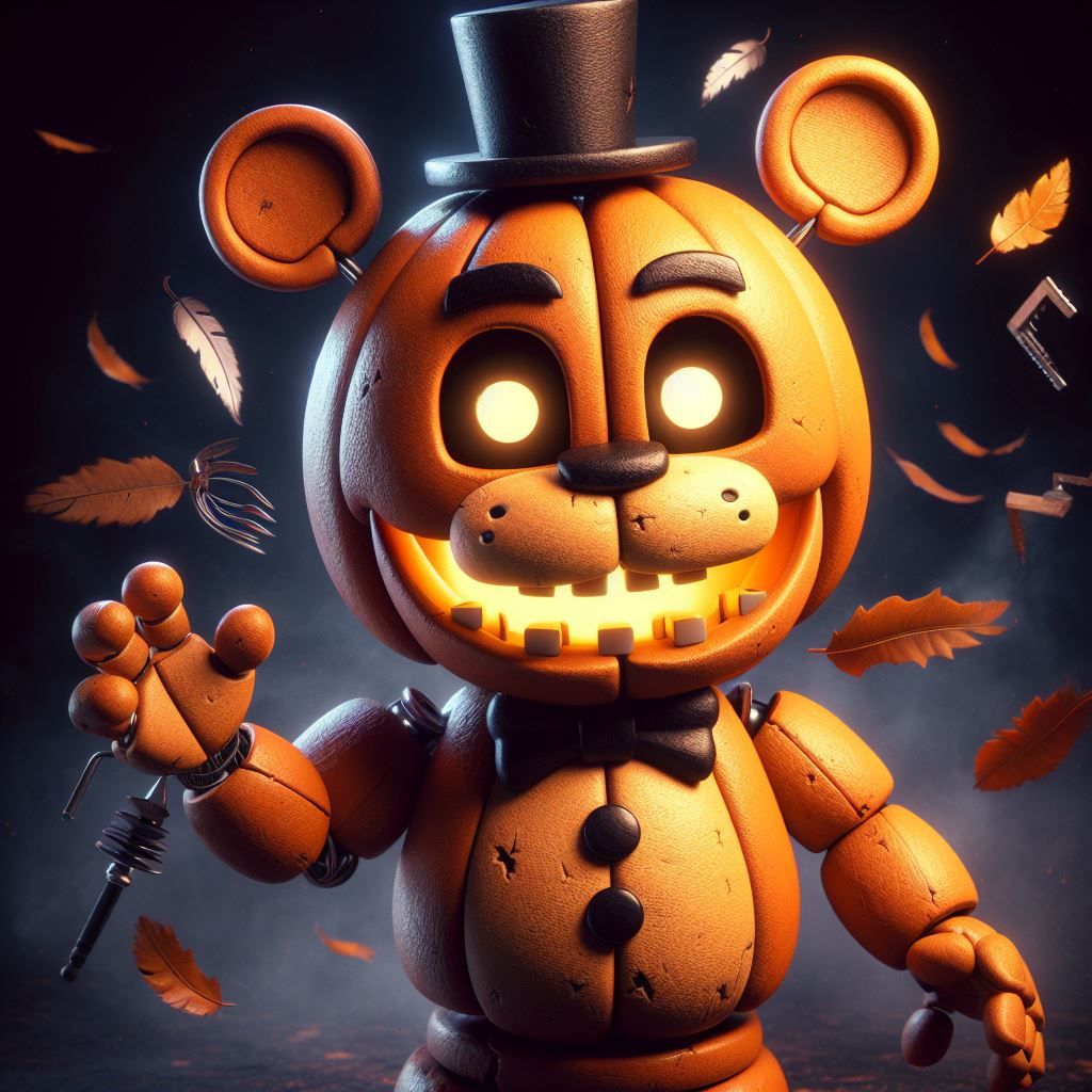 Pumpkin Freddy Fazbear