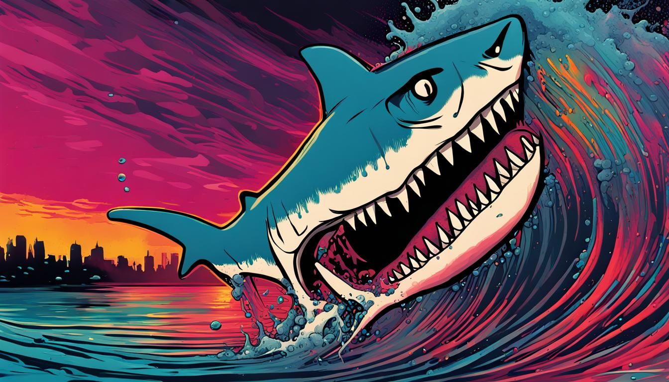 Jaws The Cartoon - AI Generated Artwork - NightCafe Creator