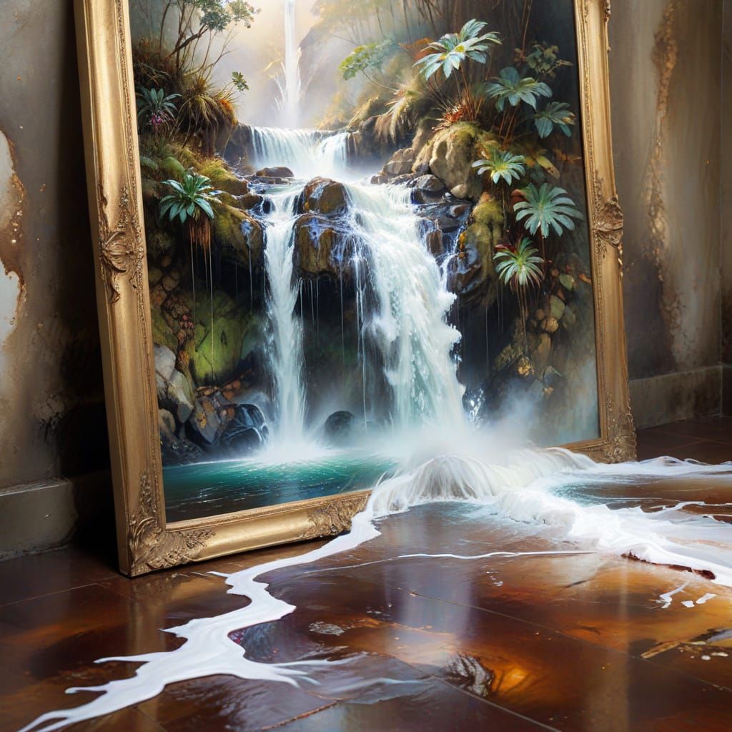 Painterly waterfall   by @Nomis