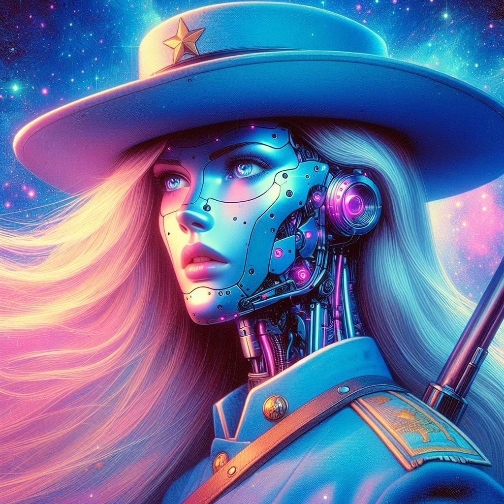 Vintage 1860s 7th Cavalry Cyborg ✨🤖🐴💙 v8