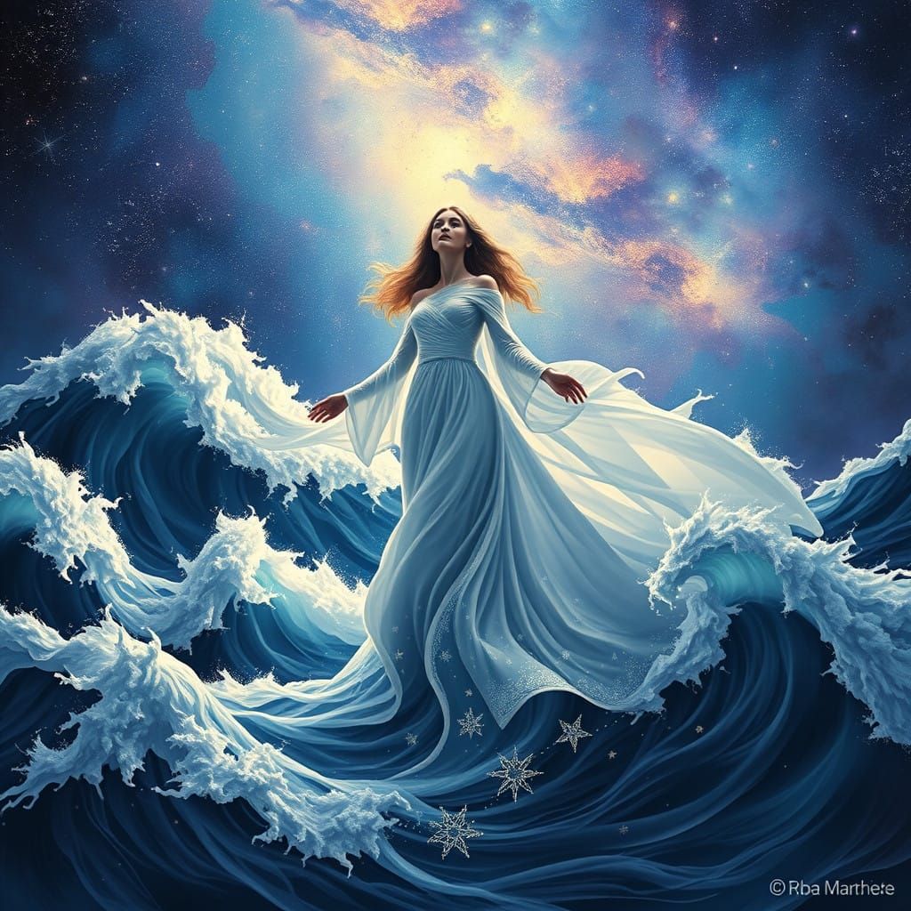 Majestic Goddess in Celestial Reverence