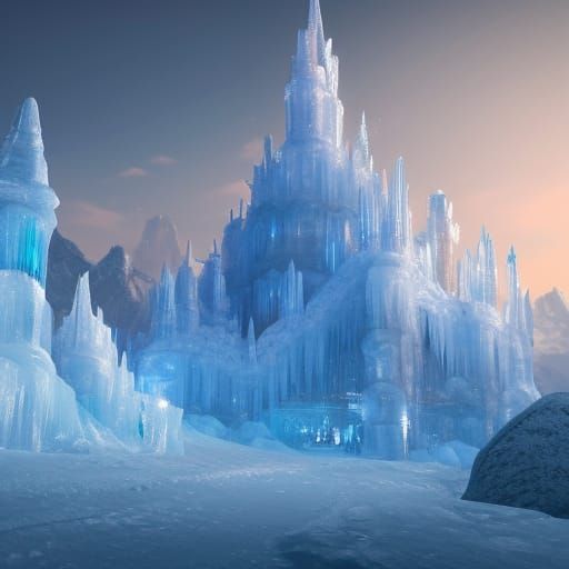 Elsa's ice castle      < }LET IT GO{>