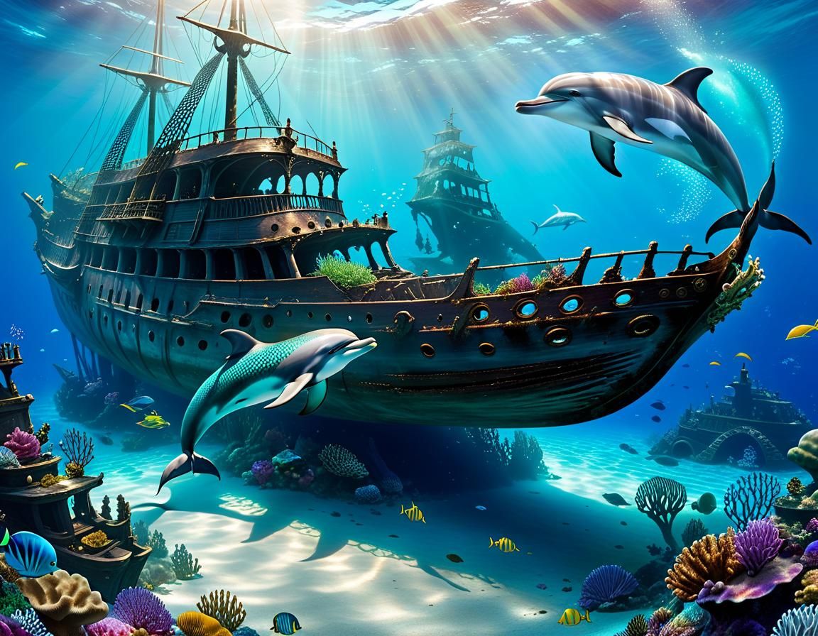 Playing in the Wreck  by @Beldin