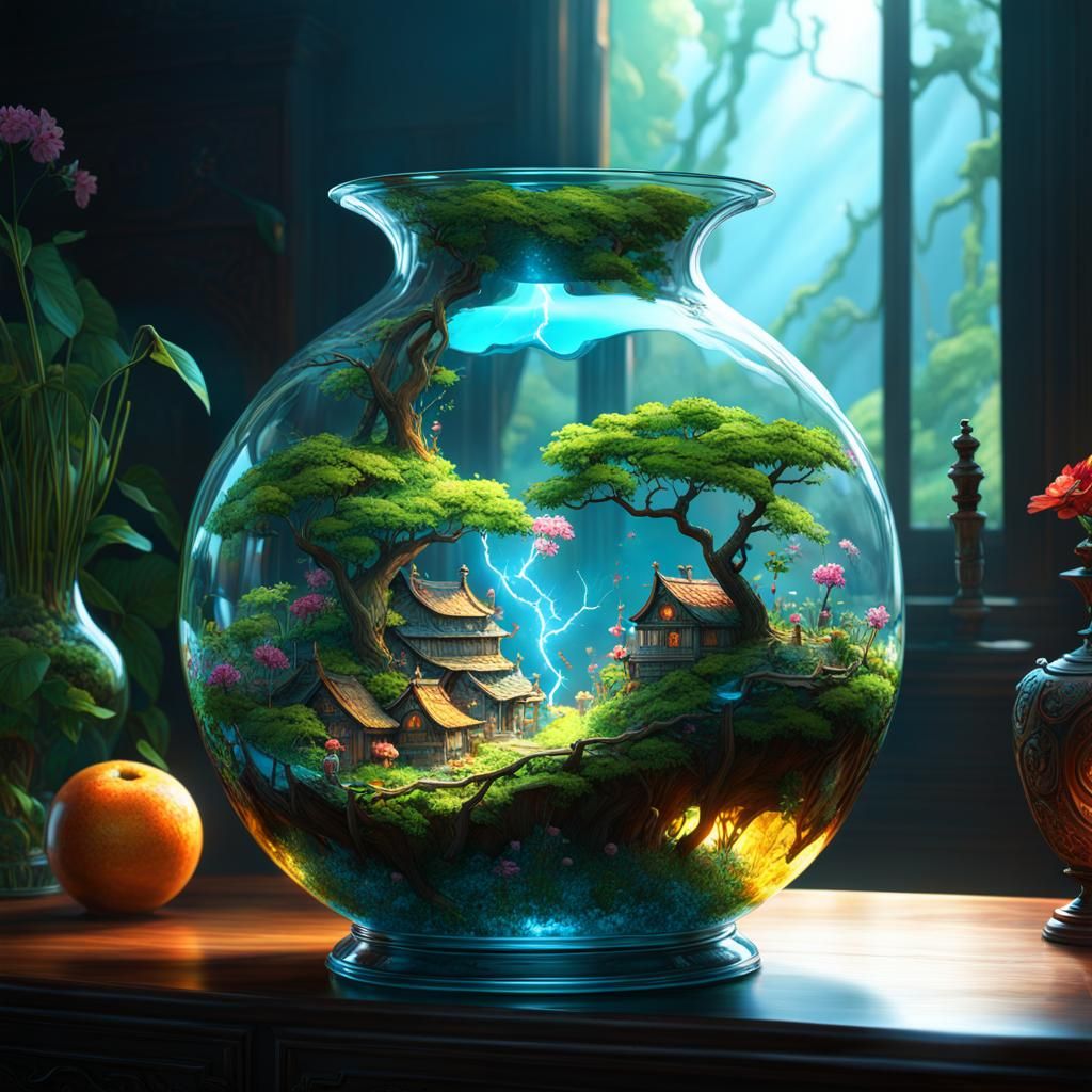 A looking glass. AI Generated Artwork NightCafe Creator