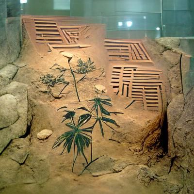 Cannabis plants in 2500 BC, China.