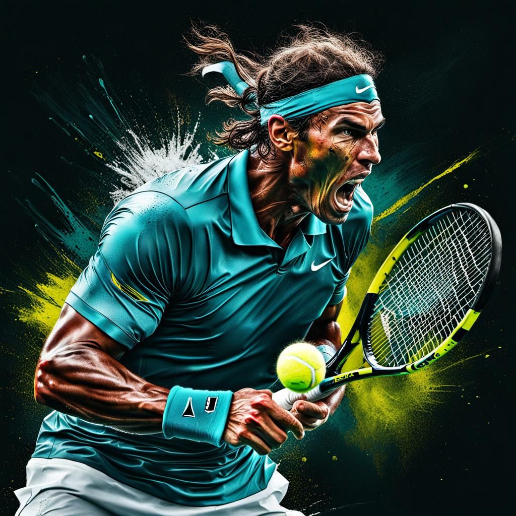 Raphael Nadal, the tennis sensation  by @Saad S Khalis