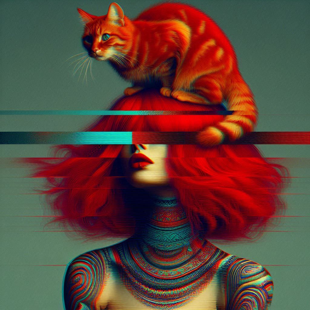 A Woman And Her Cat