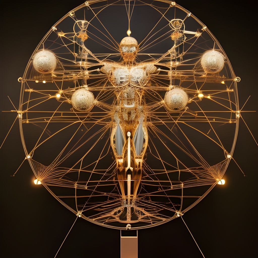 Da Vinci's Vitruvian Man[droid] 002  by @Pogo