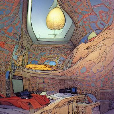Moebius bedroom
