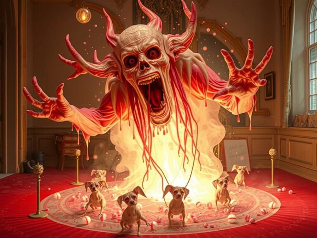 Ghoulish Wraiths: A Surreal Dadaist Composition