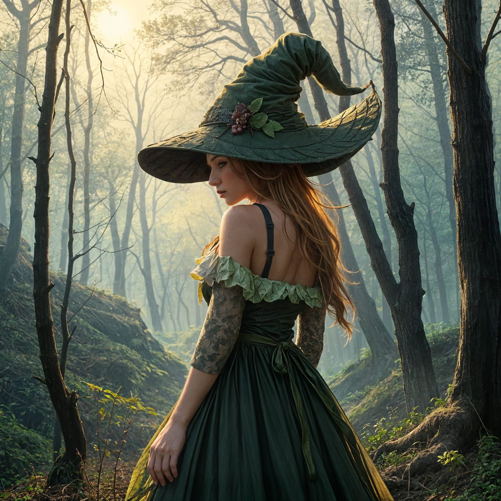 Strolling through woods in a fancy hat  by @ShclasH