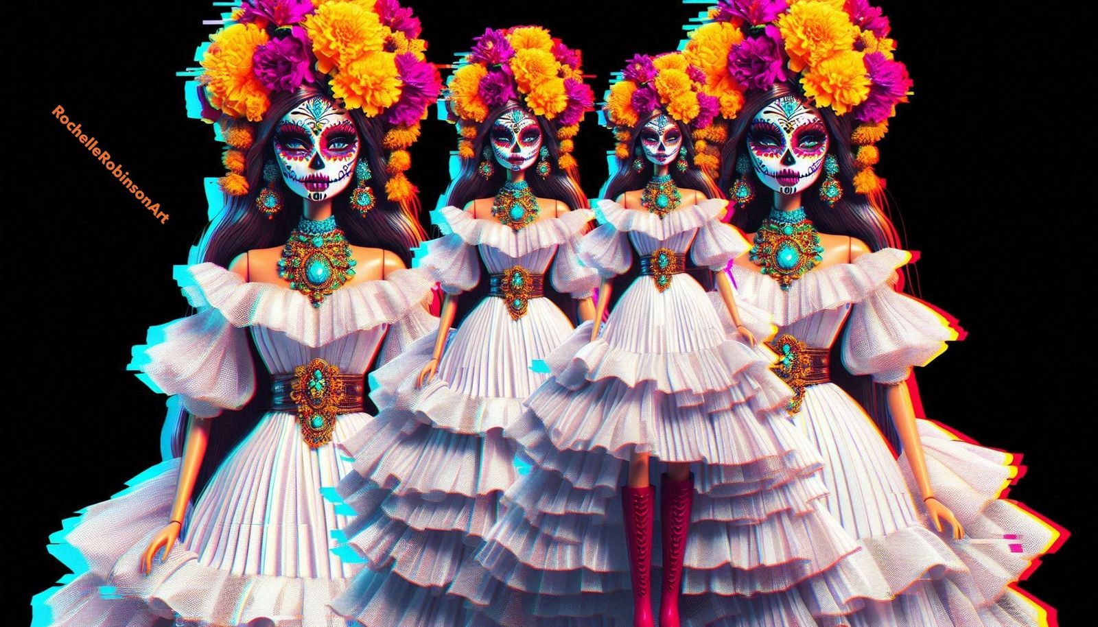 Barbie as La Catrina