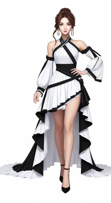 Light hot girl style dress(outfit design)(whole body)