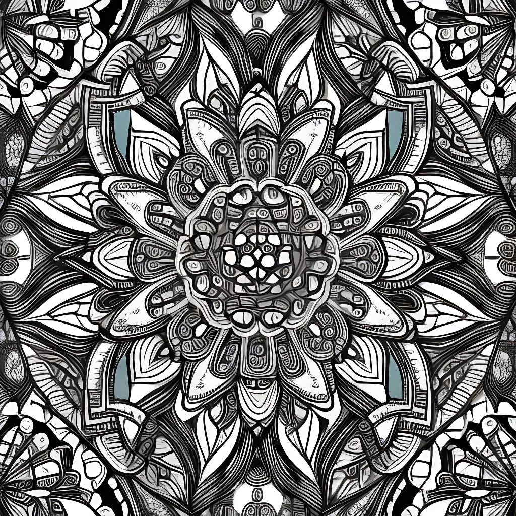 coloring page - AI Generated Artwork - NightCafe Creator