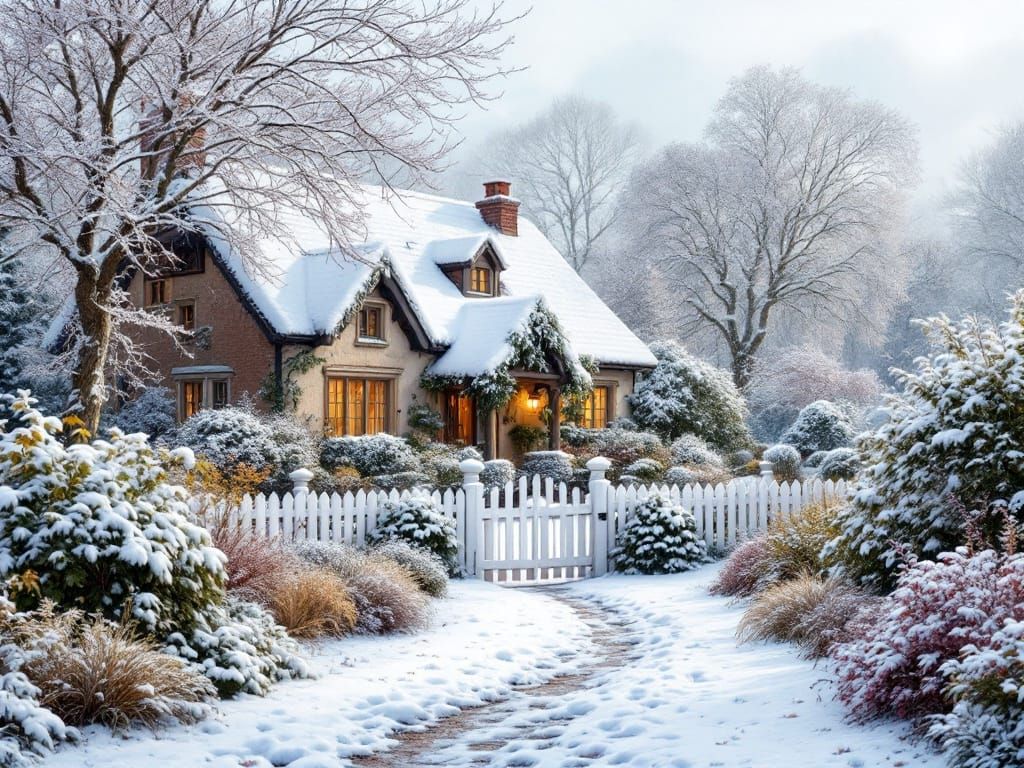 Idyllic Winter Cottage   by @EmzMc