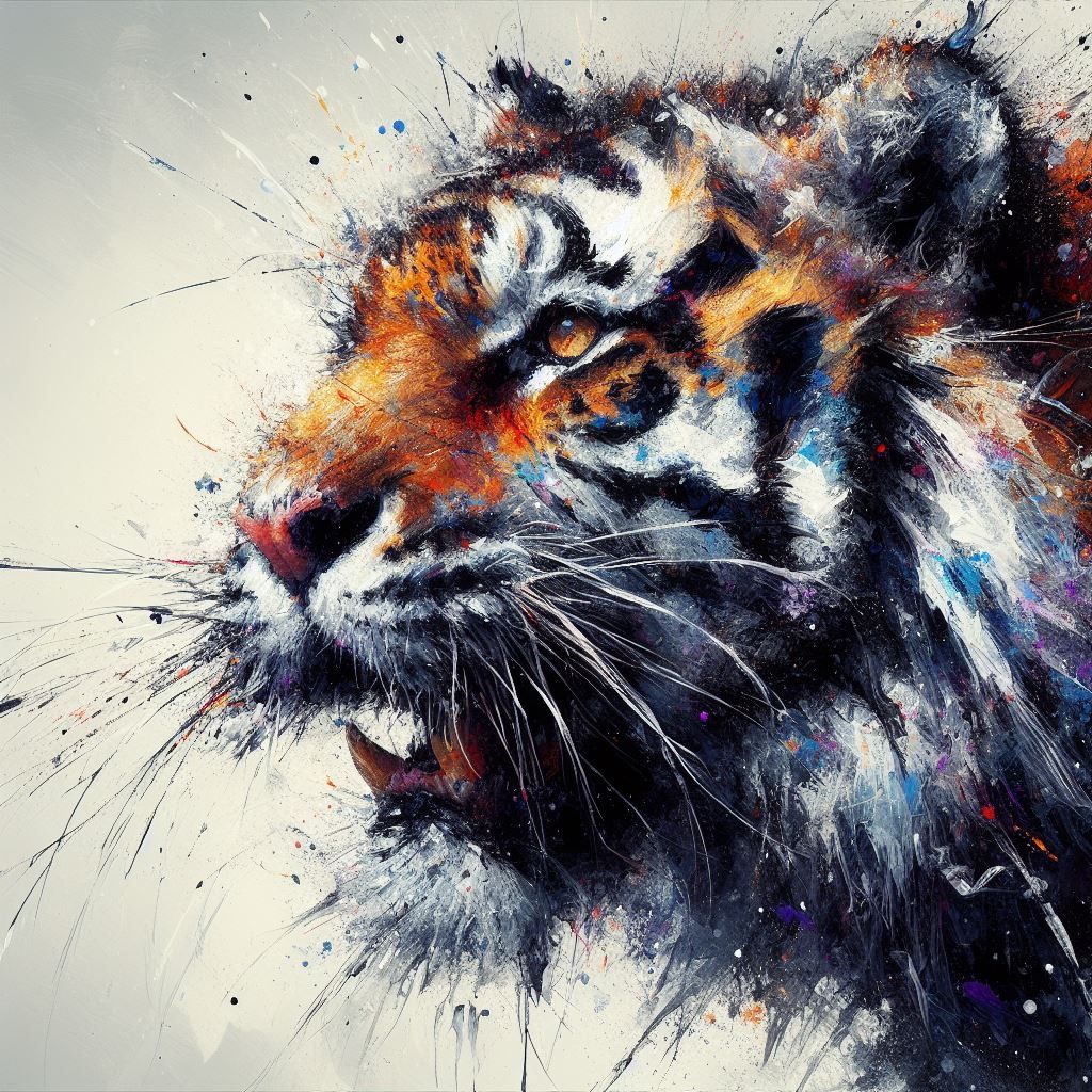Painterly Tiger