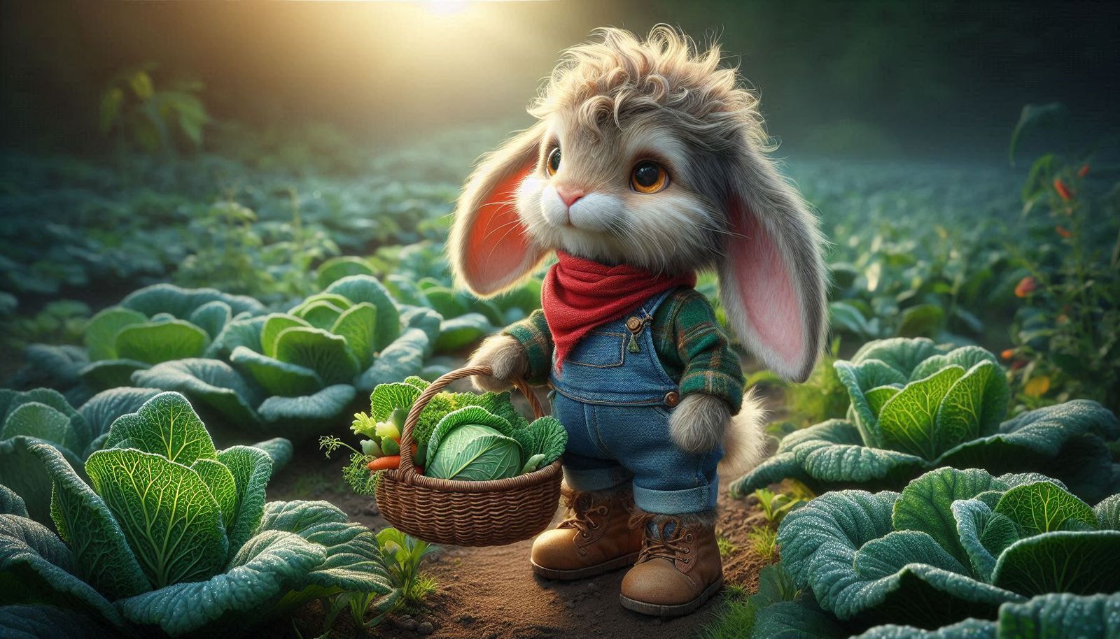 Rabbit in the garden