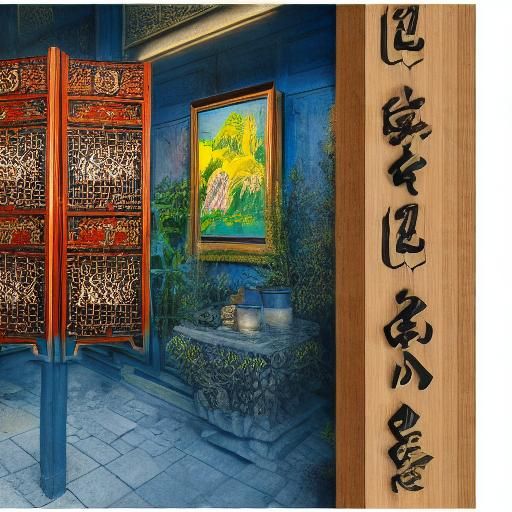 Chinese Screen in Expressionist Interior Design