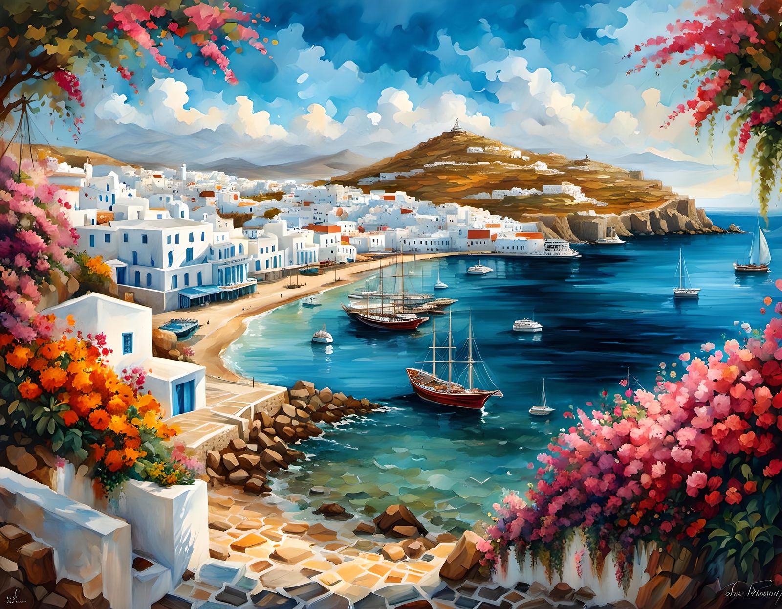 The port of Mykonos  by @AsfK