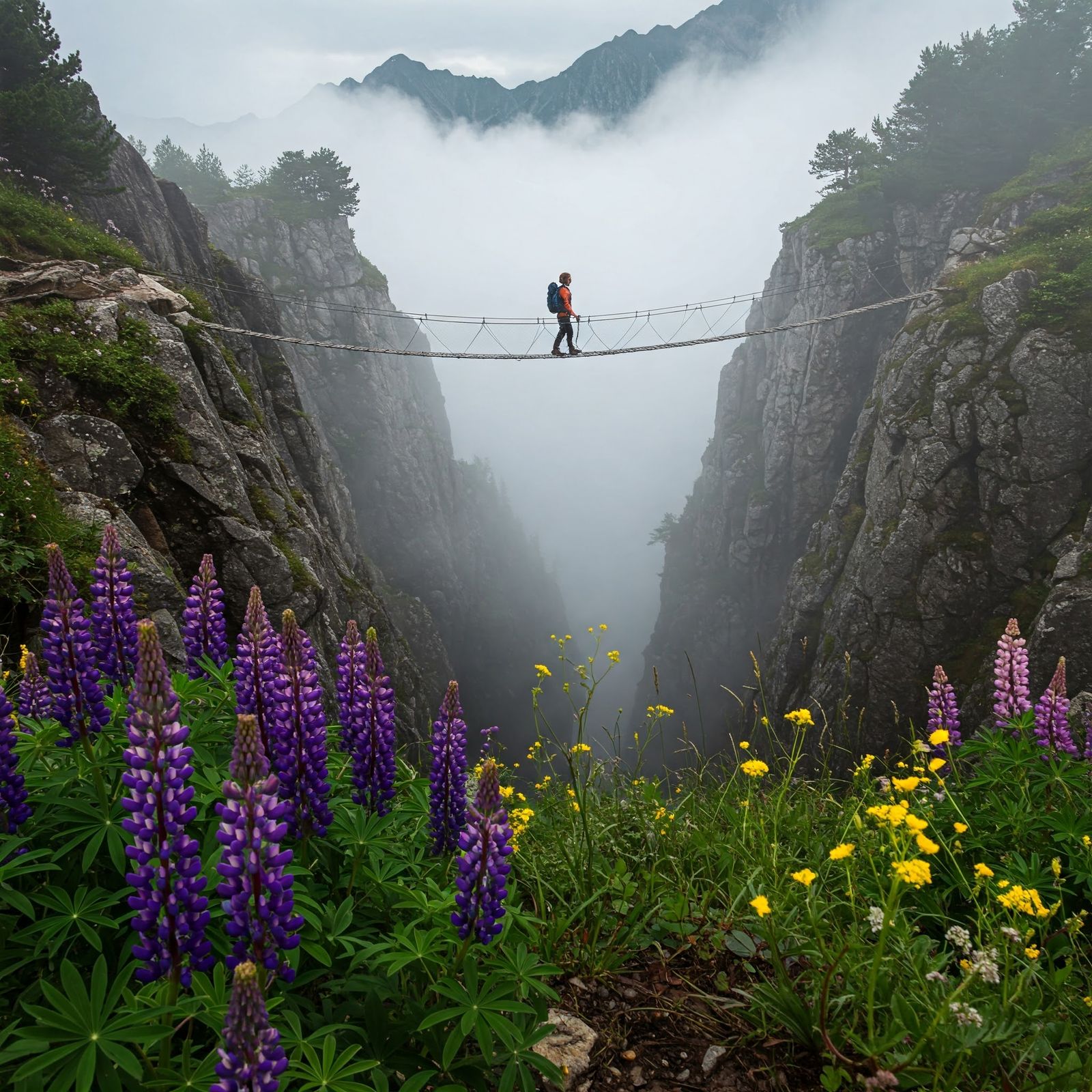 A rope bridge – GE