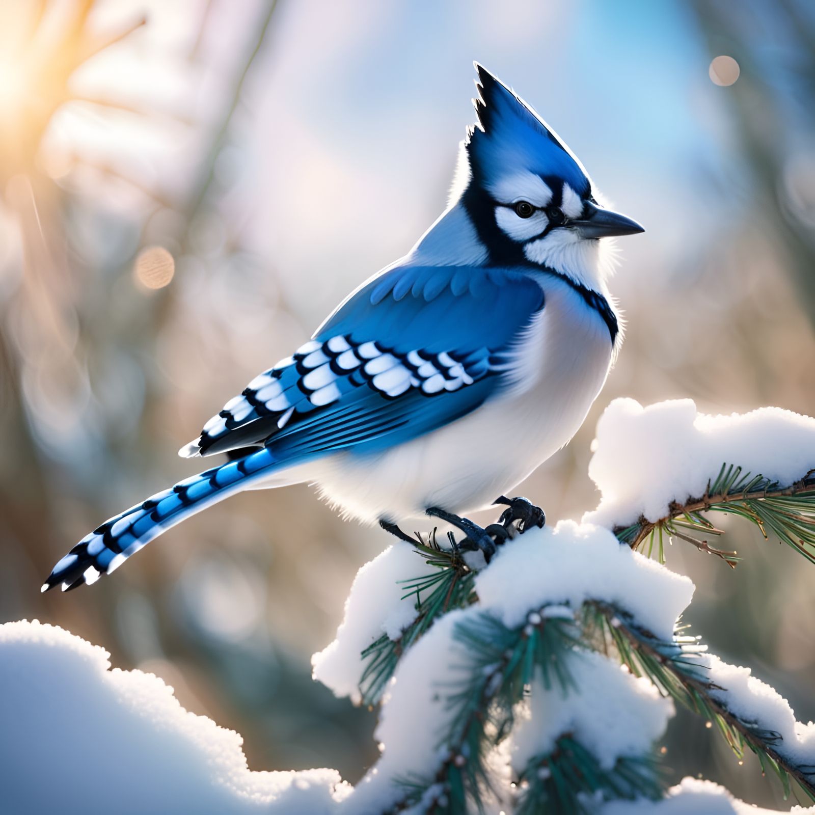 cute baby blue jay - AI Generated Artwork - NightCafe Creator