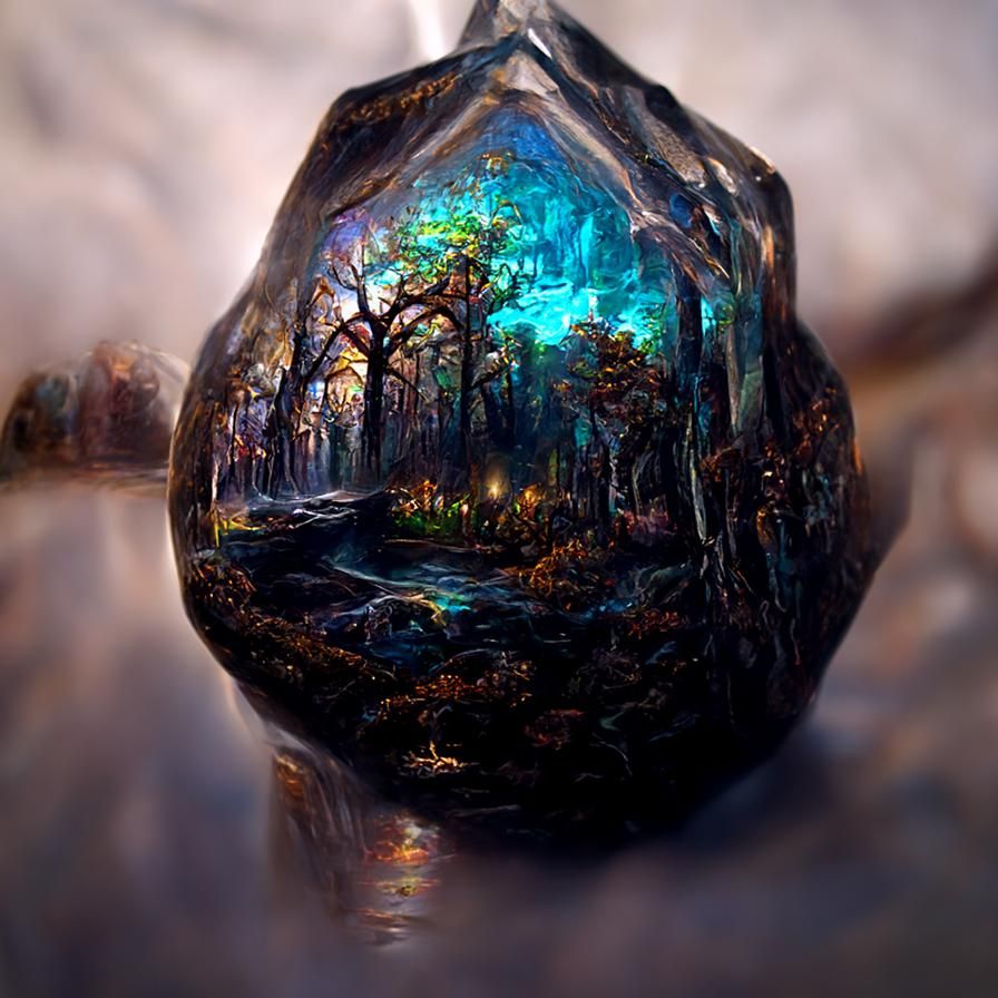 The universe in a crystal III - AI Generated Artwork - NightCafe Creator