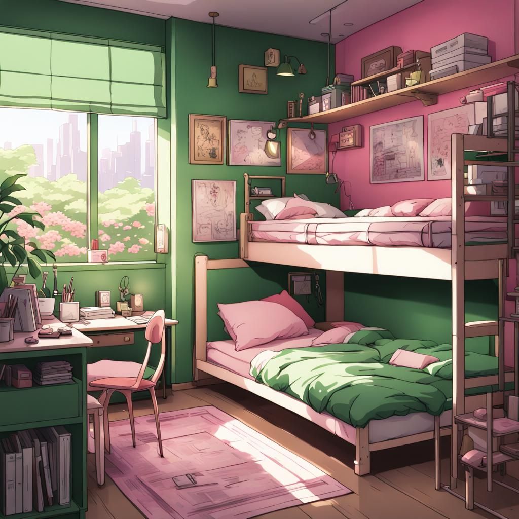 Blend Swap | anime bedroom scene