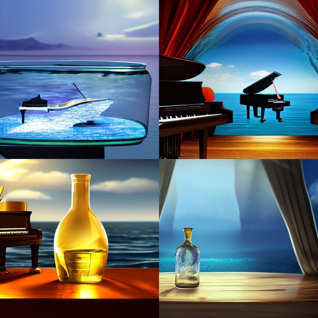 Pianos and bottles