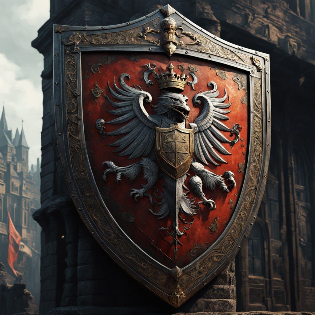 Royal Shield. With Nobility Crest  by @undefined