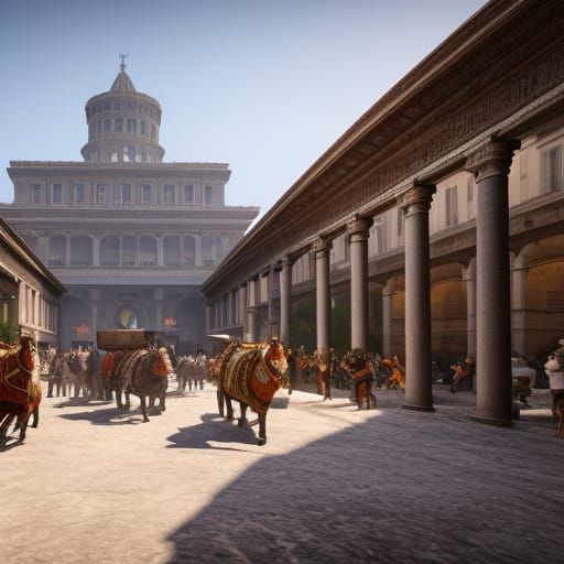 Grand entrance to a Roman market