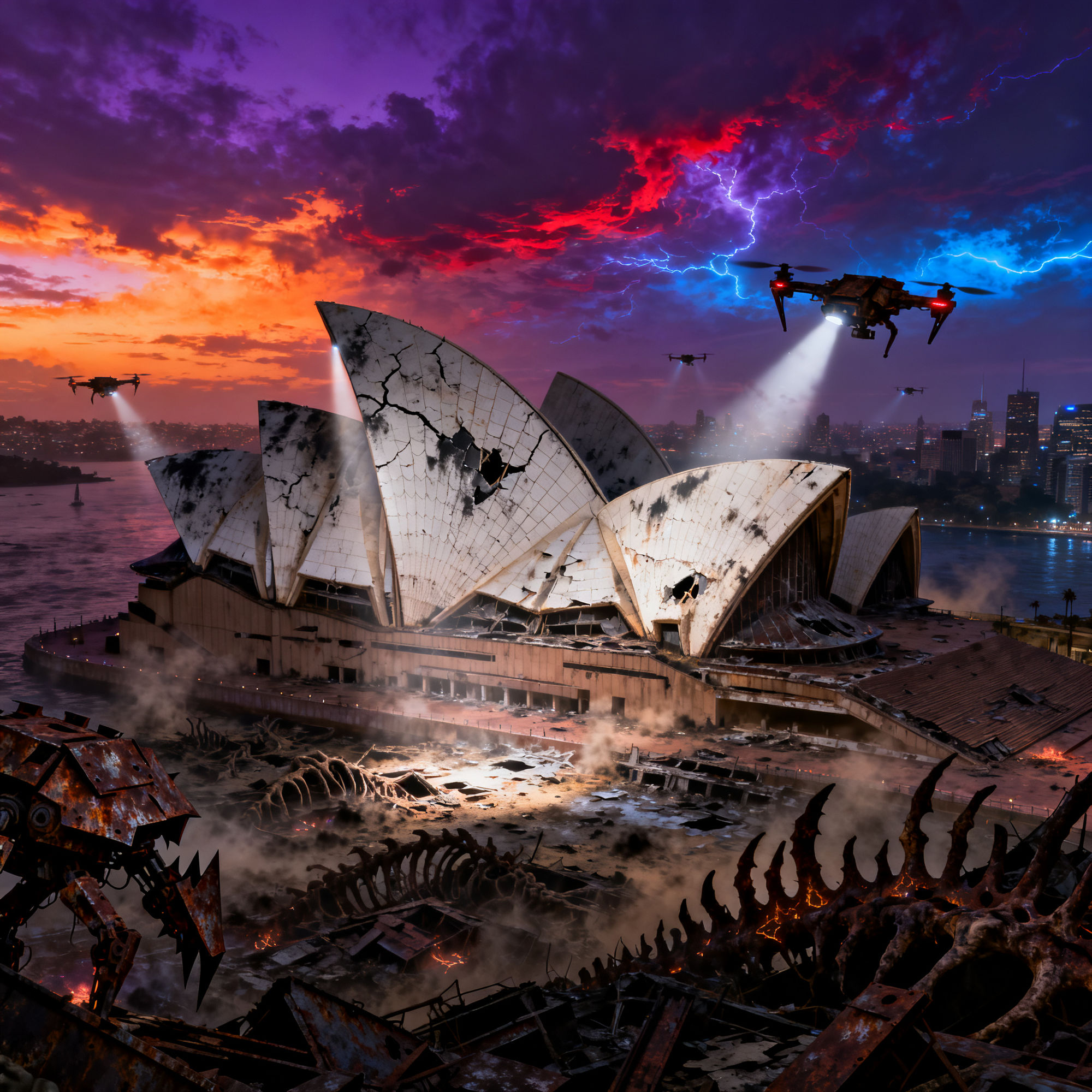 The Post apocalyptic abandoned Sydney Opera House