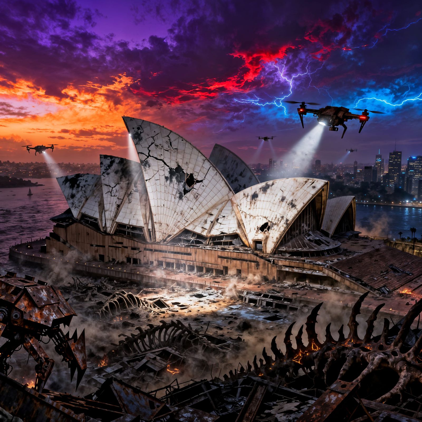 The Post apocalyptic abandoned Sydney Opera House