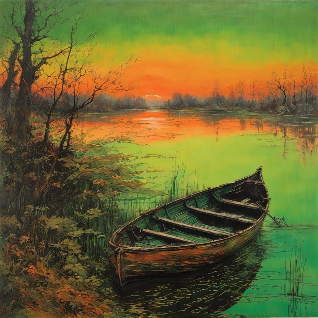 Strange evening colours  by @Gokiburi