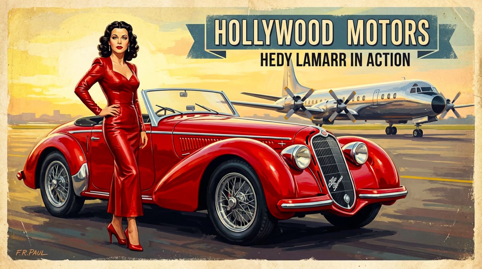 Hedy Lamarr and the 1938 Alfa Romeo 8C 2900B MM Touring Spider