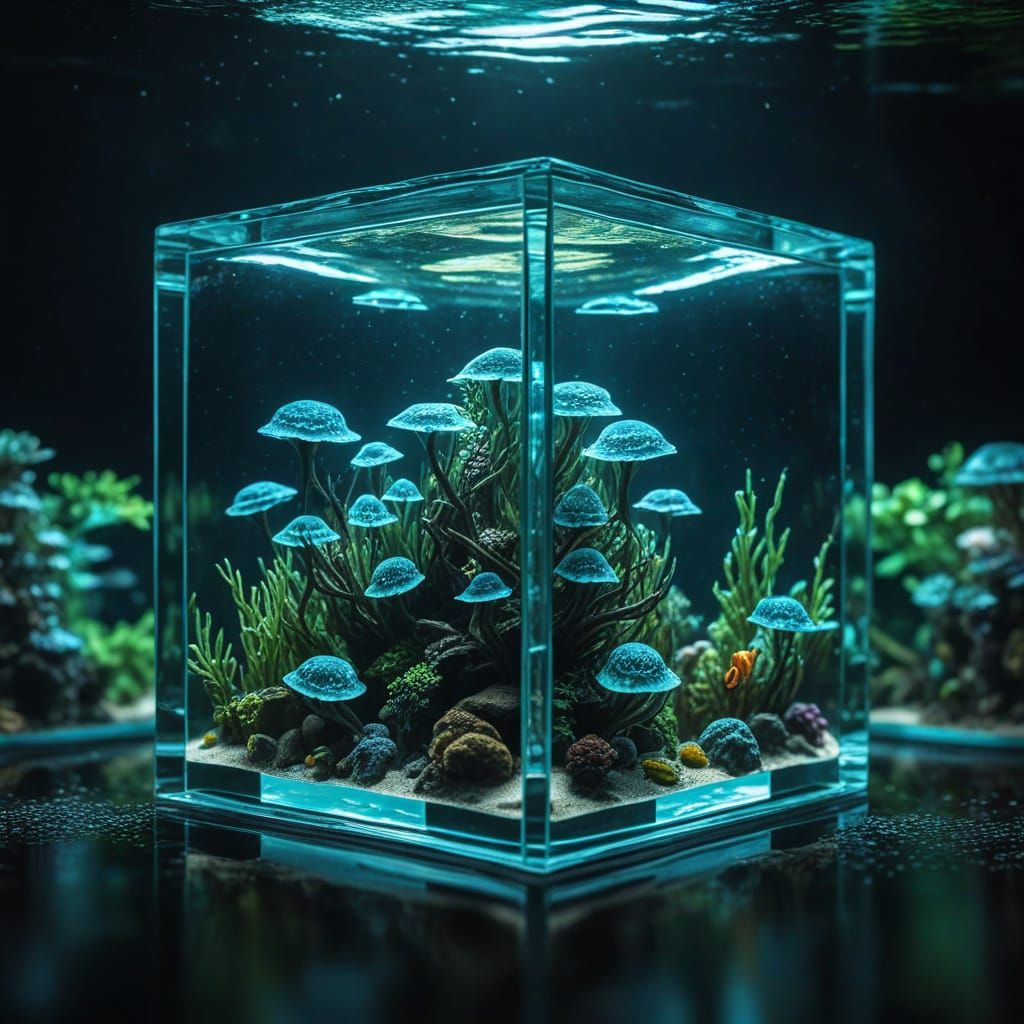 Surreal Underwater Alien-Aquariums in Perfect Composition