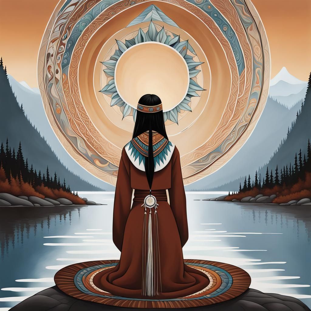 Mi'kmaq ceremony - AI Generated Artwork - NightCafe Creator