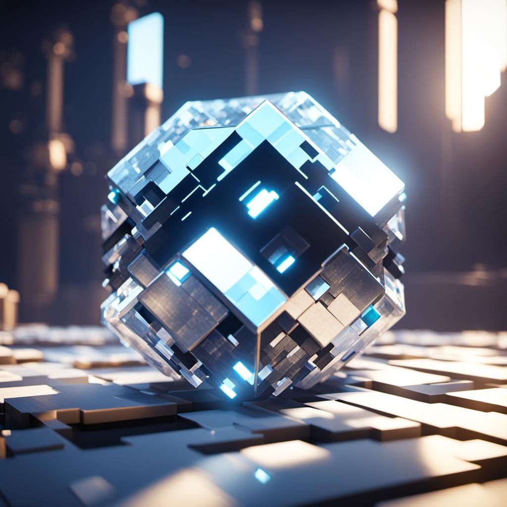 realistic Minecraft crystal