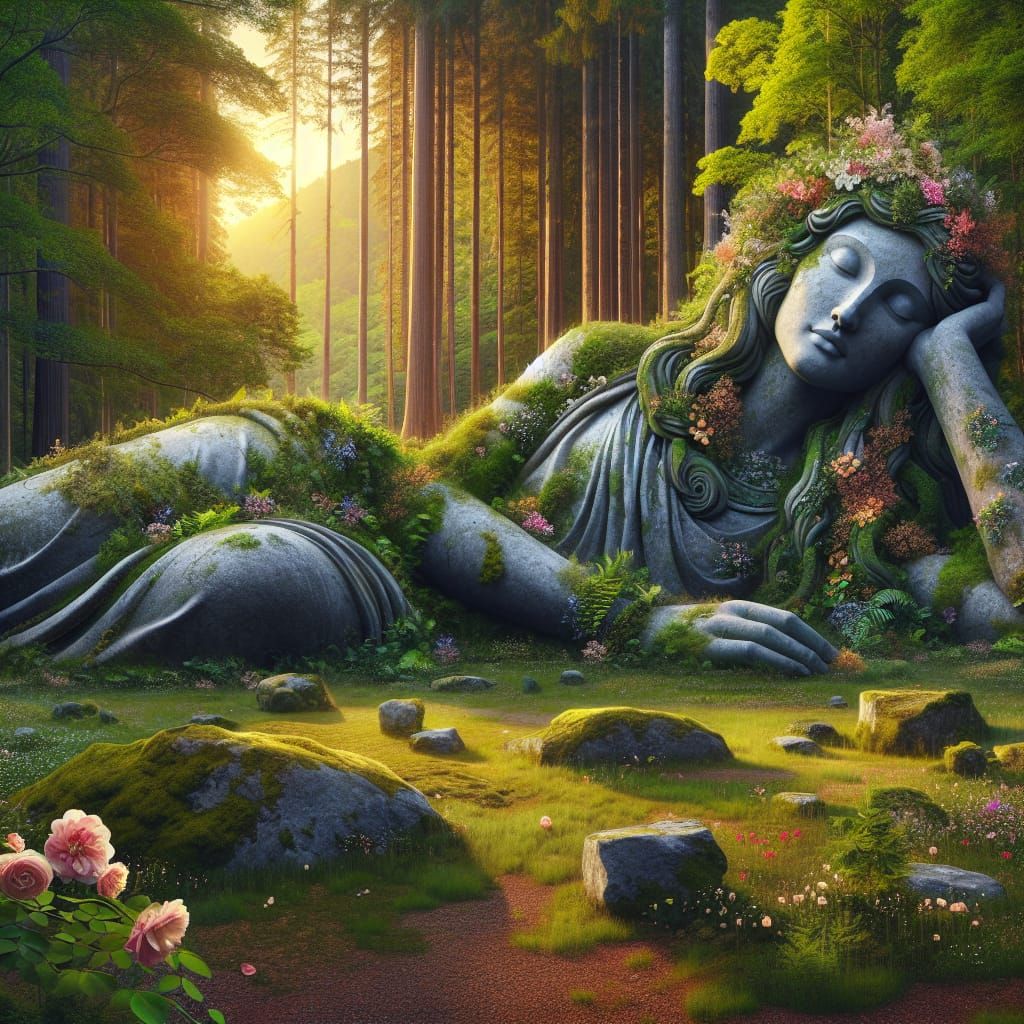 A hyper realistic fantasy scene   by @Eziuiu