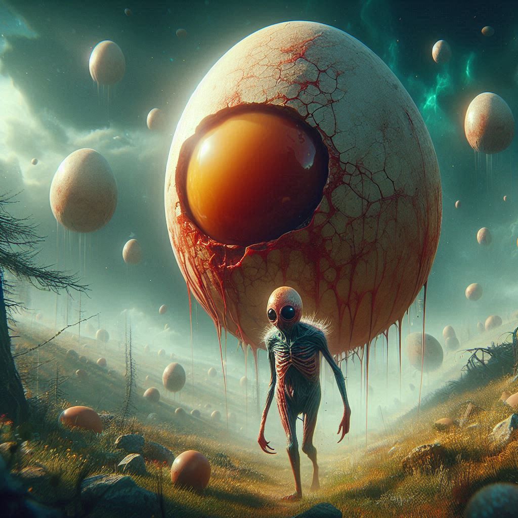 Eggxaggerated Eggxistential Eggxistence